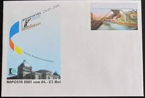 DEUTSCHLAND 2001 Mi-Nr. USo 28 GANZSACHE Naposta 2001 ungebraucht
