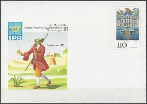 DEUTSCHLAND 1998 Mi-Nr. USo 4 GANZSACHE IPA Sindelfingen ungebraucht