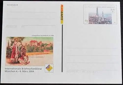 DEUTSCHLAND 2004 Mi-Nr. PSO 83 Postkarte Int. Briefmarkenbörse München ungebraucht