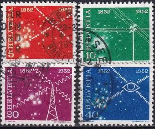 SCHWEIZ 1952 Mi-Nr. 566/69 o used