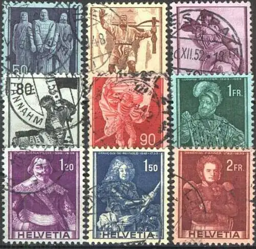 SCHWEIZ 1941 Mi-Nr. 377/85 o used