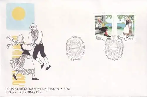 FINNLAND 1989 Mi-Nr. 1084/85 FDC Norden