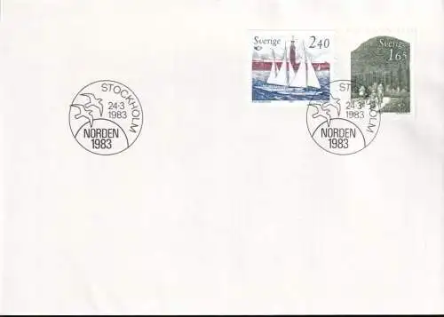 SCHWEDEN 1983 Mi-Nr. 1230/31 FDC Norden