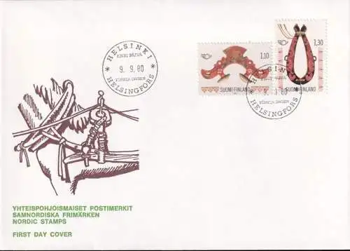 FINNLAND 1980 Mi-Nr. 871/72 FDC Norden