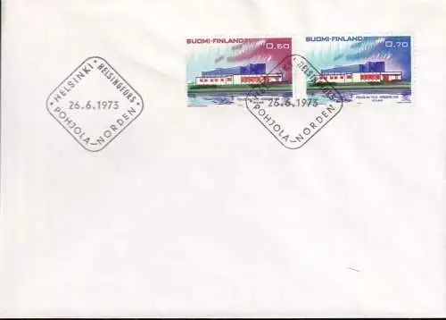 SCHWEDEN 1973 Mi-Nr. 808/09 FDC Norden