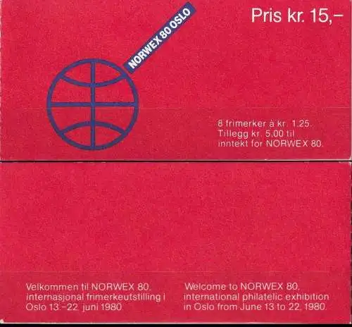 NORWEGEN 1978 Mi-Nr. MH 1 Markenheft - booklet ** MNH