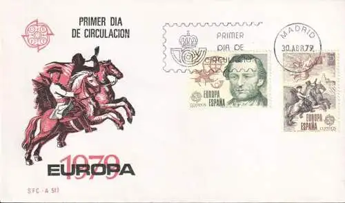 SPANIEN 1979 Mi-Nr. 2412/13 CEPT FDC