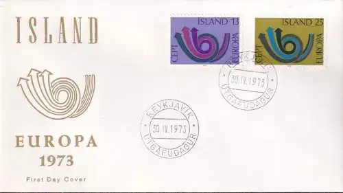 ISLAND 1973 Mi-Nr. 471/72 CEPT FDC