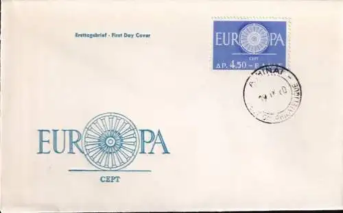 GRIECHENLAND 1960 Mi-Nr. 746 CEPT FDC