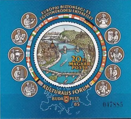 UNGARN 1985 Mi-Nr. Block 180 A ** MNH