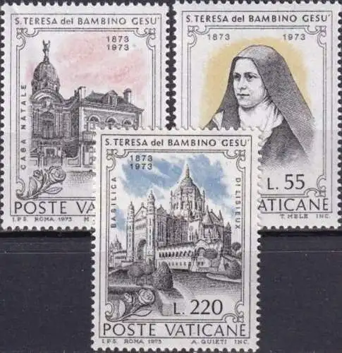 VATIKAN 1973 Mi-Nr. 618/20 ** MNH
