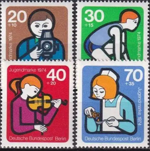 BERLIN 1974 Mi-Nr. 468/71 ** MNH
