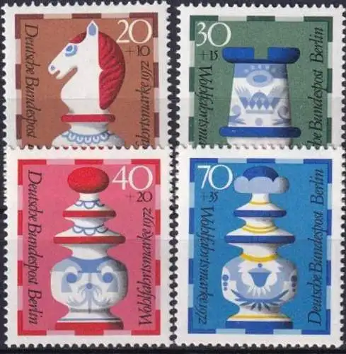 BERLIN 1972 Mi-Nr. 435/38 ** MNH