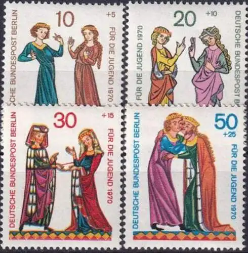 BERLIN 1970 Mi-Nr. 354/57 ** MNH