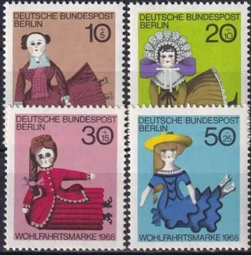 BERLIN 1968 Mi-Nr. 322/25 ** MNH