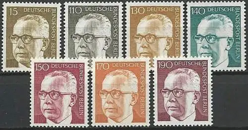 BERLIN 1972 Mi-Nr. 427/33 ** MNH