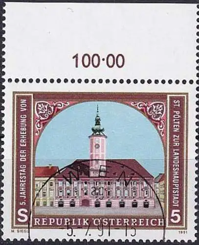 ÖSTERREICH 1991 Mi-Nr. 2034 o used - aus Abo