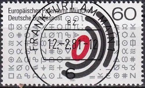 DEUTSCHLAND 1981 Mi-Nr. 1088 o used - aus Abo