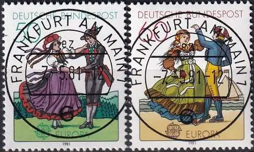 DEUTSCHLAND 1981 Mi-Nr. 1096/97 o used - aus Abo
