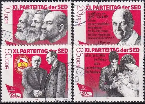 DDR 1986 Mi-Nr. 3009/12 o used