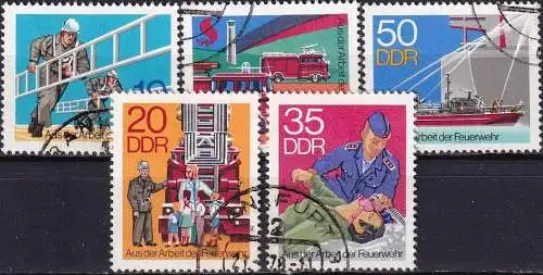 DDR 1977 Mi-Nr. 2276/80 o used