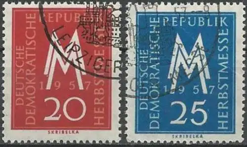 DDR 1957 Mi-Nr. 596/97 o used