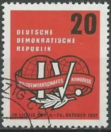 DDR 1957 Mi-Nr. 595 o used