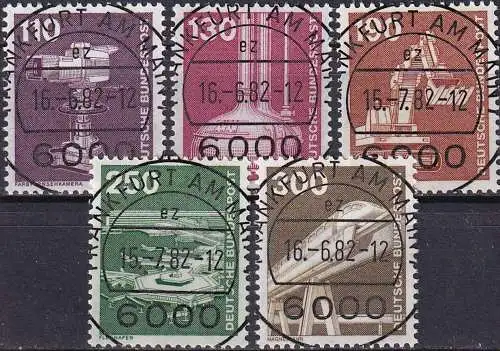 DEUTSCHLAND 1982 Mi-Nr. 1134/38 o used - aus Abo