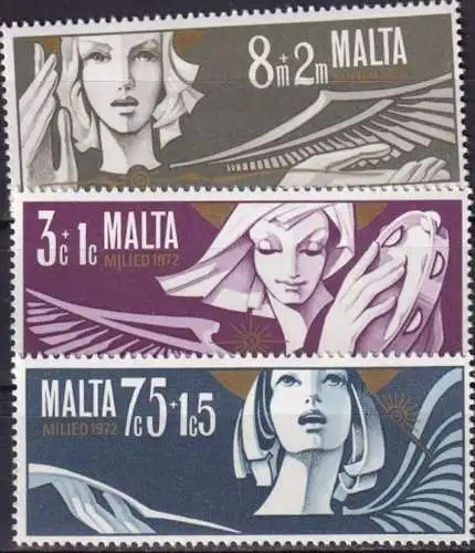 MALTA 1972 Mi-Nr. 454/56 ** MNH