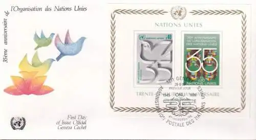 UNO GENF 1980 Mi-Nr. Block 2 FDC