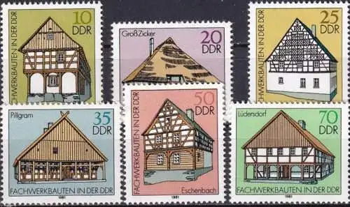 DDR 1981 Mi-Nr. 2623/28 ** MNH