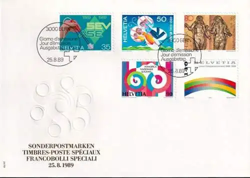 SCHWEIZ 1989 Mi-Nr. 1397/01 FDC