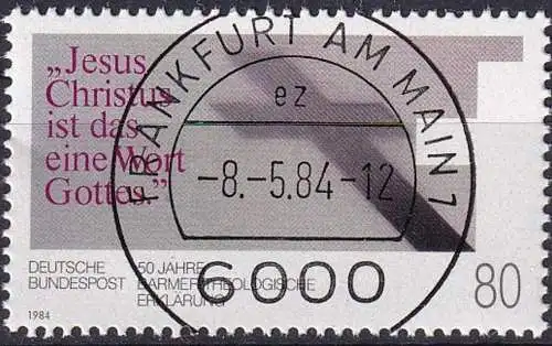 DEUTSCHLAND 1984 Mi-Nr. 1214 o used - aus Abo