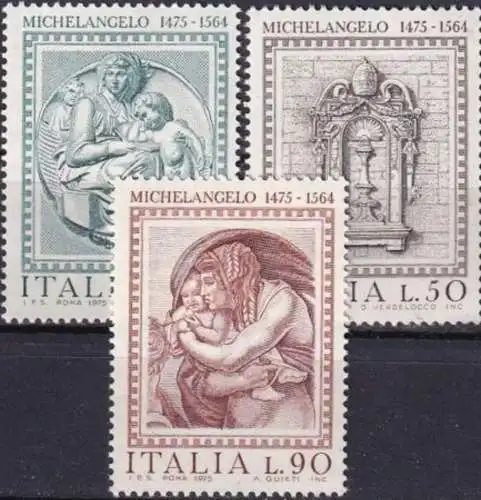 ITALIEN 1975 Mi-Nr. 1483/85 ** MNH