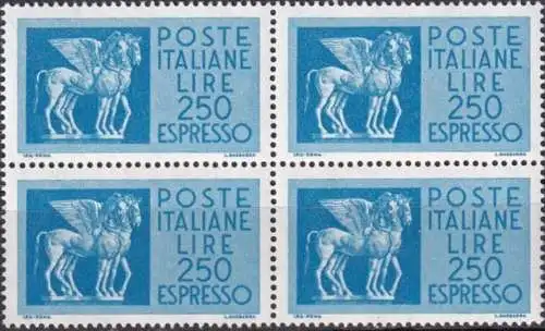 ITALIEN 1974 Mi-Nr. 1460 Viererblock ** MNH