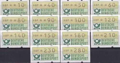 DEUTSCHLAND 1981 Mi-Nr. ATM 1.1 hu VS 1 Automatenmarken ** MNH