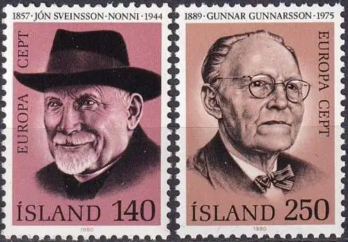 ISLAND 1980 Mi-Nr. 552/53 ** MNH