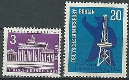 BERLIN 1963 Mi-Nr. 231-232 kompletter Jahrgang ** MNH