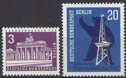 BERLIN 1963 Mi-Nr. 231-232 kompletter Jahrgang ** MNH