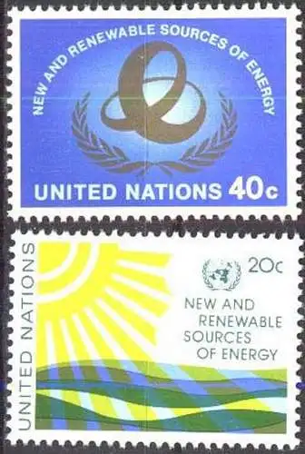 UNO NEW YORK 1981 Mi-Nr. 371/72 ** MNH