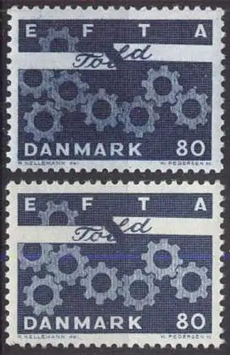 DÄNEMARK 1967 Mi-Nr. 450 xy ** MNH