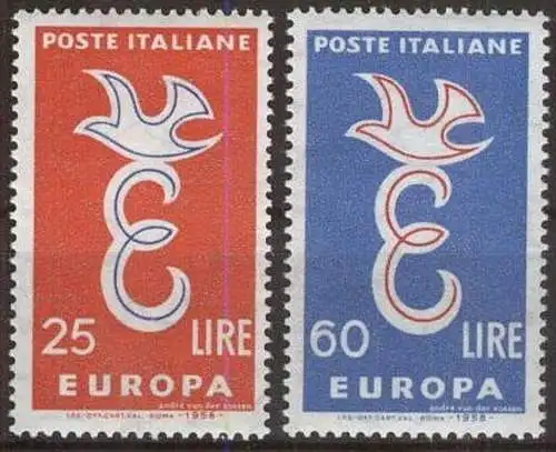 ITALIEN 1958 Mi-Nr. 1016/17 ** MNH - CEPT