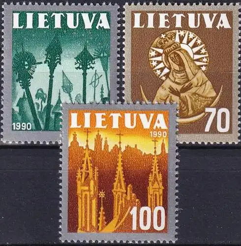 LITAUEN 1991 Mi-Nr. 474/76 ** MNH