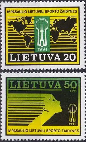 LITAUEN 1991 Mi-Nr. 482/83 ** MNH