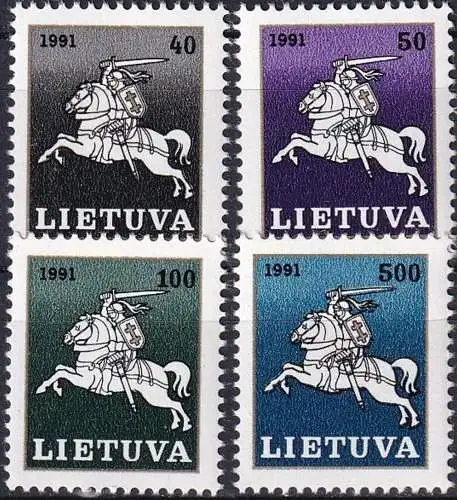 LITAUEN 1991 Mi-Nr. 491/94 ** MNH