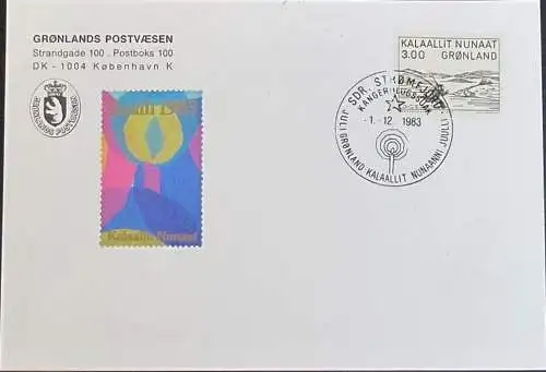 GRÖNLAND 1983 Stempelbeleg - Jul i Grønland - Brief