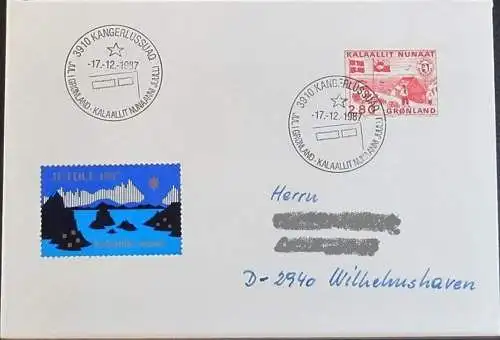 GRÖNLAND 1987 Stempelbeleg - Jul i Grønland - Brief