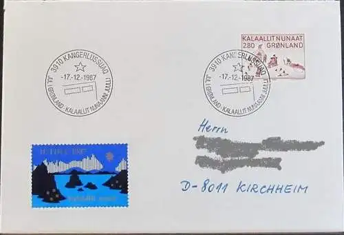 GRÖNLAND 1987 Stempelbeleg - Jul i Grønland - Brief