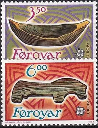 FÄRÖER 1989 Mi-Nr. 184/85 ** MNH