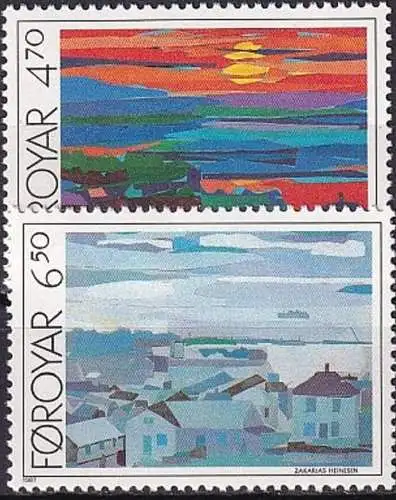 FÄRÖER 1987 Mi-Nr. 160/61 ** MNH